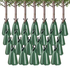 Tree Watering Bag, 25 Packs 20 Gallons Watering Bags for New Trees, 5-9 Hours Slow Release Refillable Tree Drip Irrigation Bags with Zipper